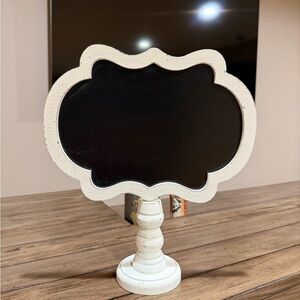 White & Black Farmhouse Chalkboard Sign